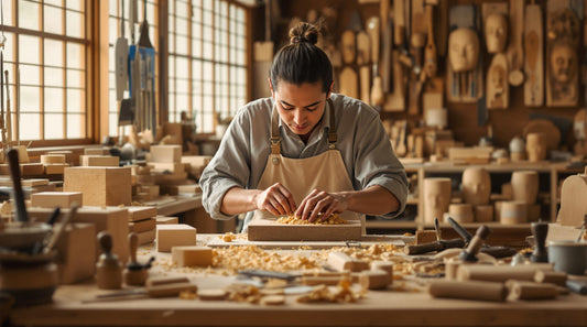 Preparing Wood for Noh Masks